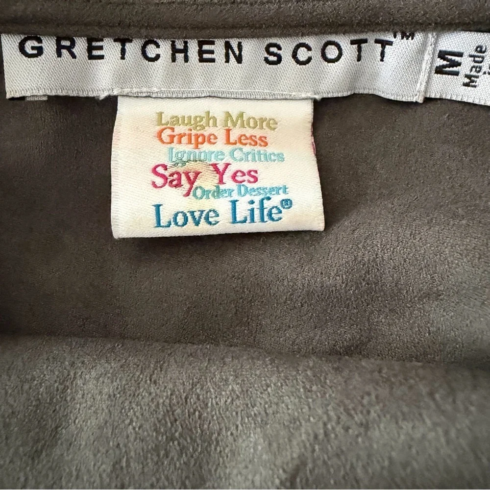 Gretchen Scott Open Front Waterfall Jacket Size Medium_5